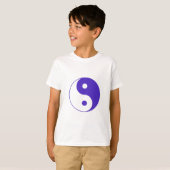 Lavendel lila Yin-Yang T-Shirt (Vorne ganz)
