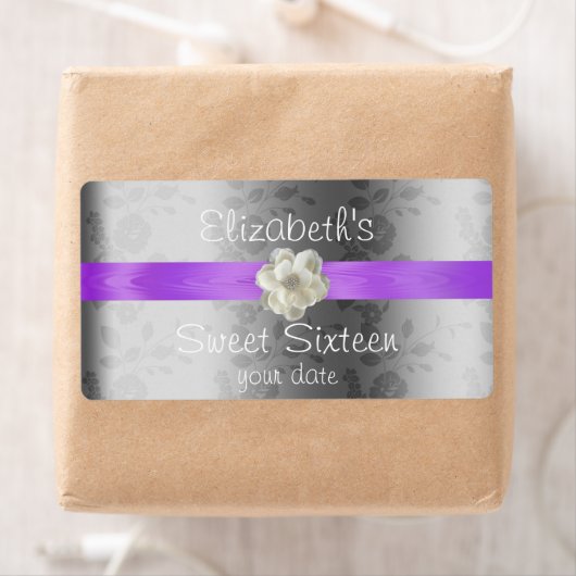 Lavendel/Lilac Hochzeitswine/Wasser Flaschenetiket (Insitu)