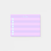 Lavendel Lilac Strichen zu tun Post-it Klebezettel (Vorderseite)