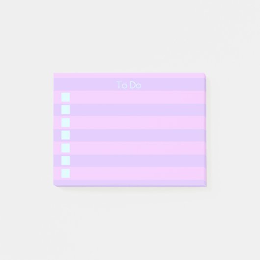 Lavendel Lilac Strichen zu tun Post-it Klebezettel (Vorderseite)