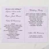 Lavendel Lilac Vintage Vogelkäfigvögel Hochzeit (Rückseite)