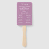 Lavendel, Lilacs, Rose, Hochzeitshandschuh Fächer (Rückseite)