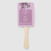 Lavendel, Lilacs, Rose, Hochzeitshandschuh Fächer (Vorderseite)