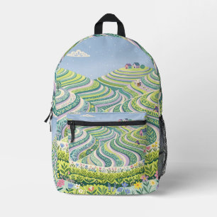 Lavendel-Limetten-Tee-Rucksack Bedruckter Rucksack