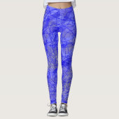 Lavendel-Linien-Leggings Leggings (Vorderseite)