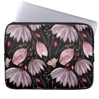 Lavendel-Lotus-Blumen Laptop-Elektronik-Hülle Laptopschutzhülle