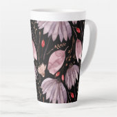 Lavendel-Lotus-Blüten-Latte-Mug Milchtasse (Rechte Ecke)
