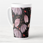Lavendel-Lotus-Blüten-Latte-Mug Milchtasse (Linke Ecke)