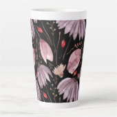 Lavendel-Lotus-Blüten-Latte-Mug Milchtasse (Vorderseite)