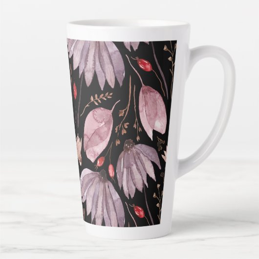 Lavendel-Lotus-Blüten-Latte-Mug Milchtasse (Rechts)