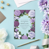 Lavendel, Malven- und Pflaumenfarbene Hochzeit mit Acryleinladungen (In Situ (Hochzeit))