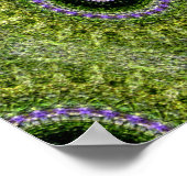 Lavendel Mandala Garden..... Poster (Ecke)
