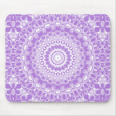 Lavendel-Mandala-Geometrisches Muster Mousepad (Vorne)