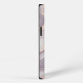Lavendel Marble iPhone 13 Fall mit Silver Veins Hülle (Rechte Seite)