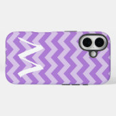 Lavendel marokkanische Moods Chevrons mit Monogram Case-Mate iPhone Hülle (Rückseite (Horizontal))
