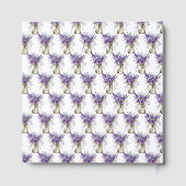 Lavendel-Mason-Glas-Brautabschied Gästebuch (Rückseite)