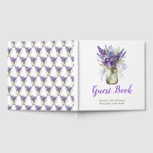 Lavendel-Mason-Glas-Geburtstagsfeier Gästebuch (Voll)