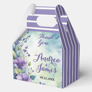 Lavendel & Meergrün 4,5"b x 2,75"l x 5,5 Hochzeit Geschenkschachtel