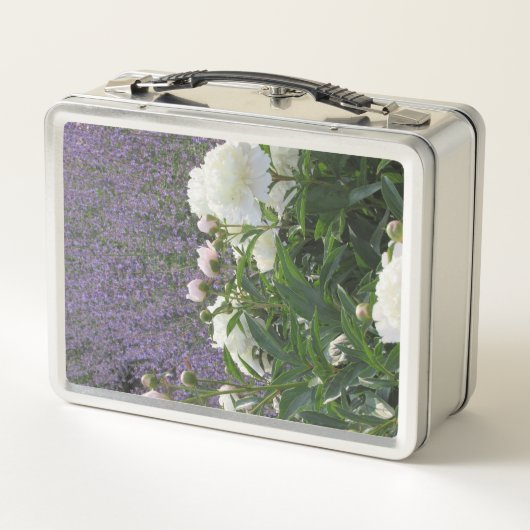 Lavendel Metall Brotdose (Rückseite)