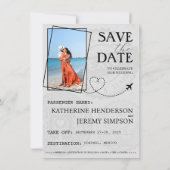 Lavendel Mexico Pass Save the Date (Rückseite)