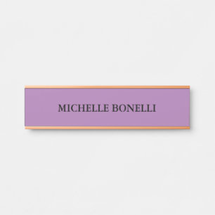 Lavendel-Minimalistisch-Schlicht Lesbar Modern Türschild