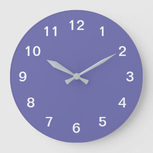 Lavendel Minimalistische Acrylmauer-Uhr Große Wanduhr