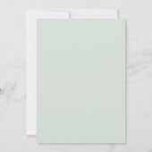 Lavendel-Mint-Anemonen-Hochzeit Einladung (Rückseite)