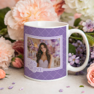 Lavendel Mis Quince Foto Quinceanera Andenken Kaffeetasse