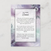 Lavendel-Mist und Wasserfarbenflüster Begleitkarte (Vorderseite)