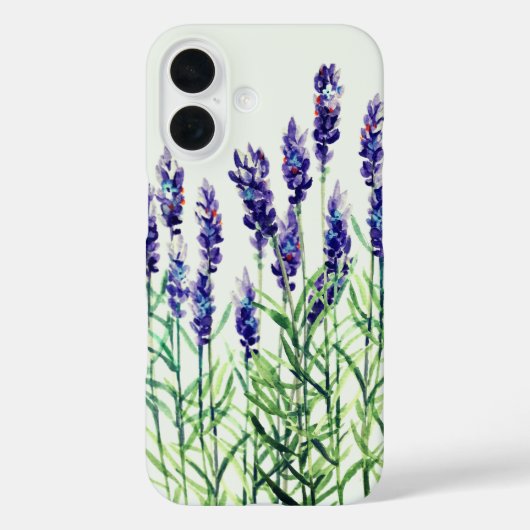 Lavendel mit Aquarellfarben bemalt Case-Mate iPhone Hülle (Rückseite)