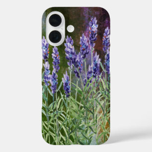 Lavendel mit Aquarellfarben bemalt iPhone 16 Hülle