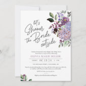 Lavendel mit Bridal-Dusche Einladung (Vorderseite)