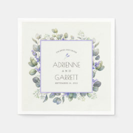 Lavendel mit Eukalyptus Greenerity Wedding Paper Serviette