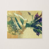 Lavendel mit I Liebe Sie Worte Puzzle (Horizontal)