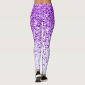 Lavendel mit Lila Freckles Print Leggings (Rückseite)