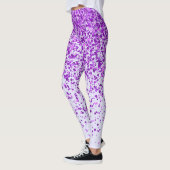 Lavendel mit Lila Freckles Print Leggings (Links)