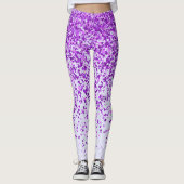 Lavendel mit Lila Freckles Print Leggings (Vorderseite)