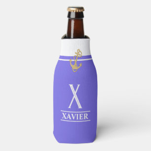 Lavendel Mit Monogramm Flasche Cooler Flaschenkühler