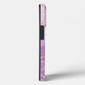 Lavendel mit Monogramm und Name Case-Mate iPhone Hülle (Rückseite / Rechts)