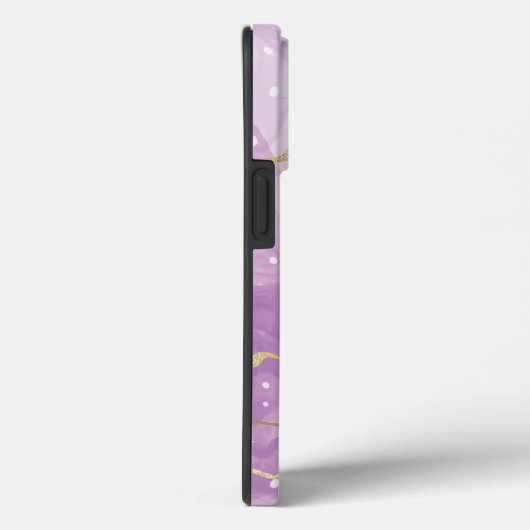 Lavendel mit Monogramm und Name Case-Mate iPhone Hülle (Rückseite / Rechts)