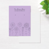 Lavendel-Mod-Blume Benutzerdefinierte Earring-Kart (Schreibtisch)
