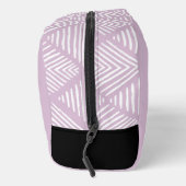Lavendel Modernes Minimalistisches Mit Monogramm Waschbeutel (Rechts)