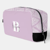 Lavendel Modernes Minimalistisches Mit Monogramm Waschbeutel (Rechte Ecke)