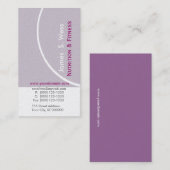 Lavendel Modernist, maßgeschneidert Visitenkarte (Vorne/Hinten)