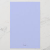 Lavendel-Monatsplaner-Layout-Kunst Briefpapier (Rückseite)