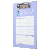 Lavendel-Monatsplaner-Layout-Kunst Klemmbrett (Links)
