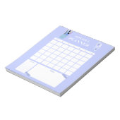 Lavendel-Monatsplaner-Layout-Kunst Notizblock (Rotiert)