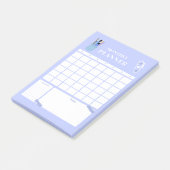 Lavendel-Monatsplaner-Layout-Kunst Post-it Klebezettel (angewinkelt)