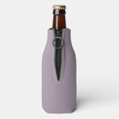 Lavendel Monogram & Names Wedding Tall kann kälter Flaschenkühler (Flasche Rückseite)