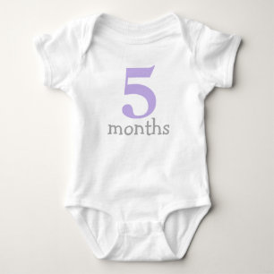 Lavendel Monthly Meilensteine Baby Strampler